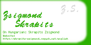 zsigmond skrapits business card